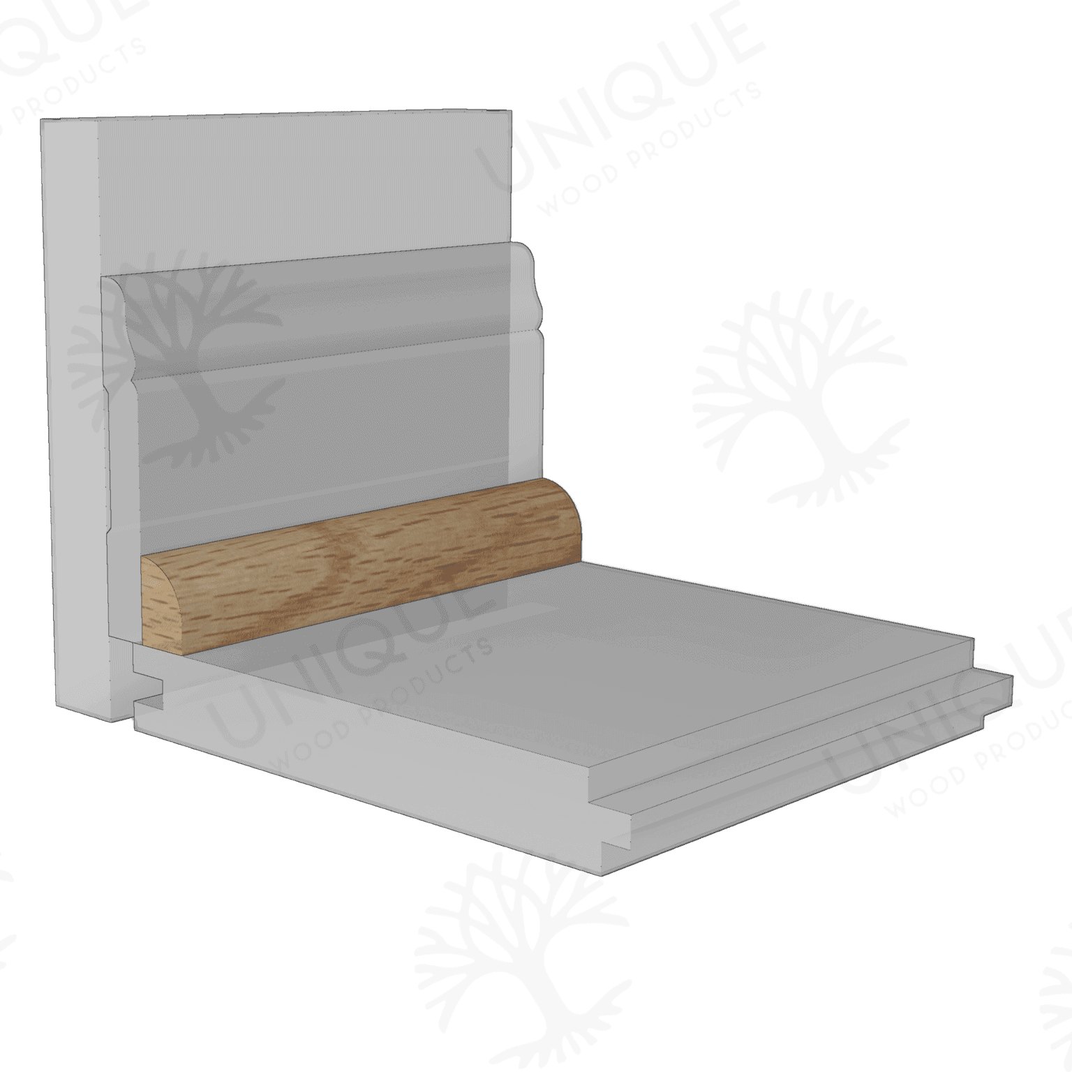 UW126 Stain Grade Shoe Moulding Unique Wood Products uw126-stain-grade-shoe-moulding-unique-wood-products