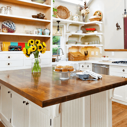 Wide plank (face grain) countertop - Unique Wood Products