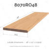 11.5" Wood Stair Treads Premium Bullnosed 8070 - Image 4