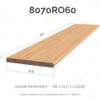 11.5" Wood Stair Treads Premium Bullnosed 8070 - Image 7