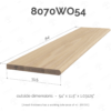 11.5" Wood Stair Treads Premium Bullnosed 8070 - Image 6