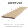 11.5" Wood Stair Treads Premium Bullnosed 8070 - Image 8