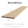 11.5" Wood Stair Treads Premium Bullnosed 8070 - Image 10